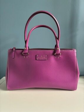 kate spade Vibrant Magenta Pebbled Leather Satchel
